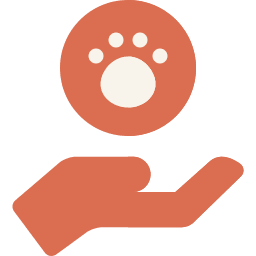 Ícono de cuidado animal